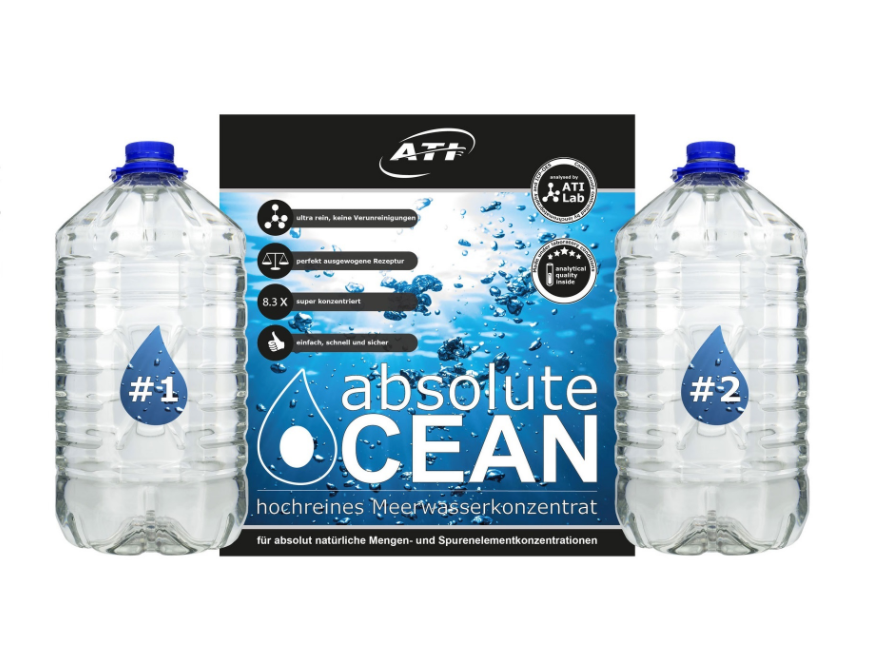 ATI – Absolute Ocean 2 taniche da 10 litri "Sale Istantaneo Liquido" - L.B.Reef