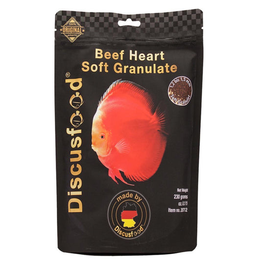 Discusfood - Beef Heart Granulate Soft 230gr - Per Discus con Cuore di Bue e Aloe Vera