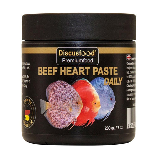 Discusfood - Beef Heart Paste Daily 200gr - Pastone per Discus