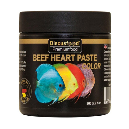 Discusfood - Beef Heart Paste Color 200gr - Pastone per Discus