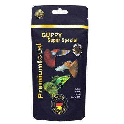 Discusfood - Super Guppy Special Granulate Soft 80g - Mangime per Guppy Specifico