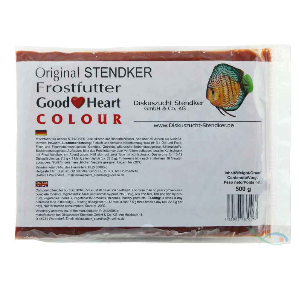 Stendker - Good Heart Colour stecca da 500g - Pastone congelato per Discus