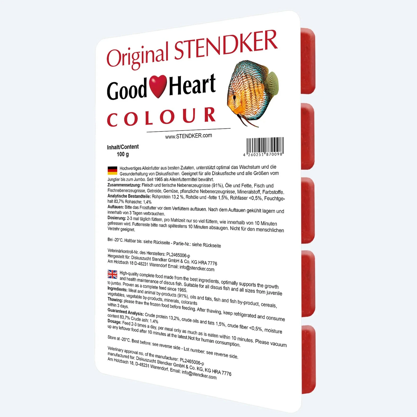 Stendker - Good Heart Colour 100g a cubetti - Pastone congelato per discus